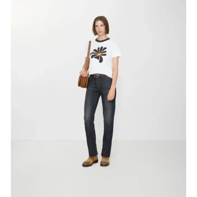 Jeans dritti a vita media