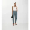 Jeans dritti a vita media