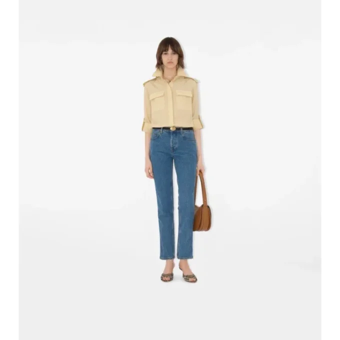 Jeans dritti a vita media