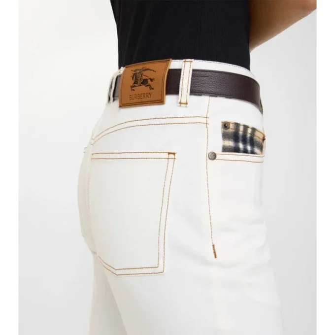 Jeans dritti a vita media