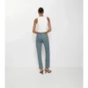Jeans dritti a vita media