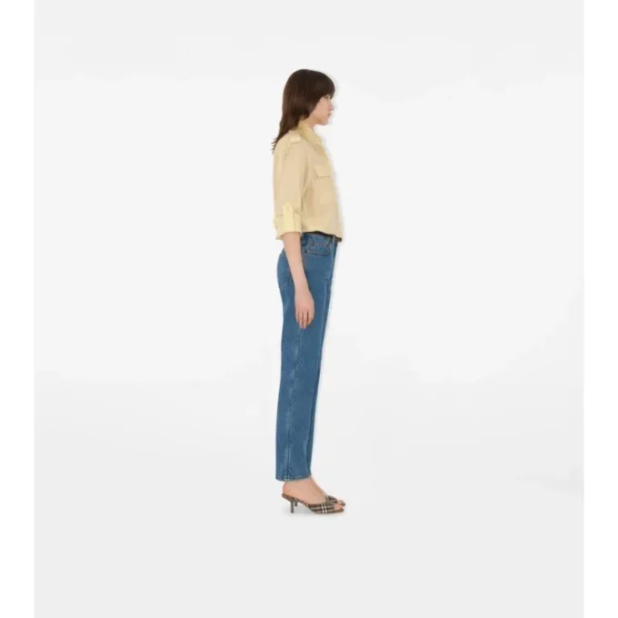 Jeans dritti a vita media