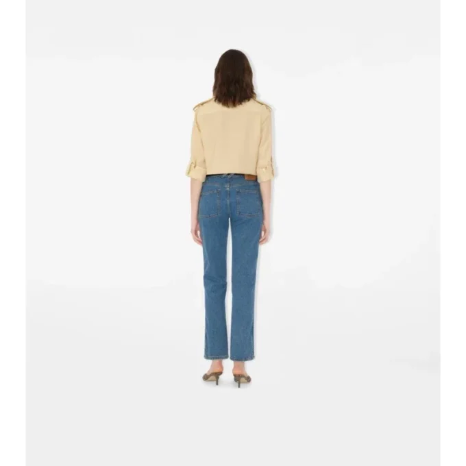 Jeans dritti a vita media