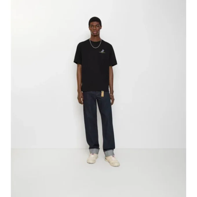 Jeans dritti con risvolto