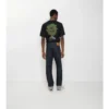 Jeans dritti con risvolto