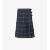 Kilt midi in lana a quadri