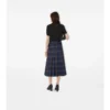 Kilt midi in lana a quadri