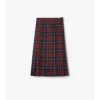 Kilt midi in misto lana a quadri