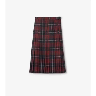 Kilt midi in misto lana a quadri