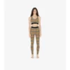Leggings in jersey elasticizzato con motivo a quadri