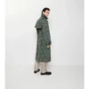 Long Baroque Viscose Blend Trench Coat