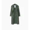 Long Baroque Viscose Blend Trench Coat