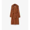 Long Castleford Trench Coat in nabuk