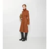 Long Castleford Trench Coat in nabuk