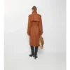 Long Castleford Trench Coat in nabuk