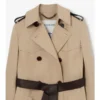 Long Foxfield Trench Coat in misto seta e cotone