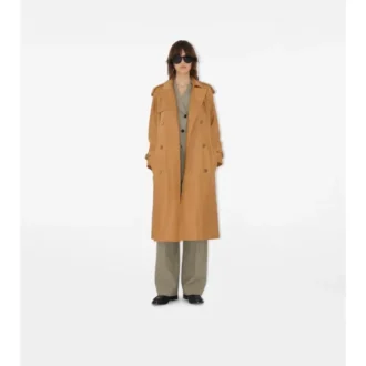 Long Leather Castleford Trench Coat