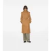 Long Leather Castleford Trench Coat