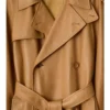 Long Leather Castleford Trench Coat