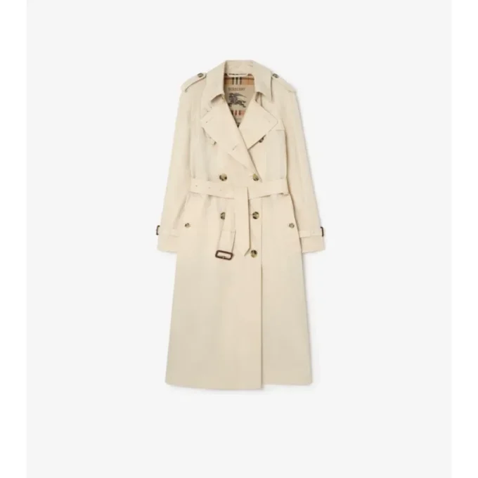 Long Waterloo Tropical Gabardine Trench Coat
