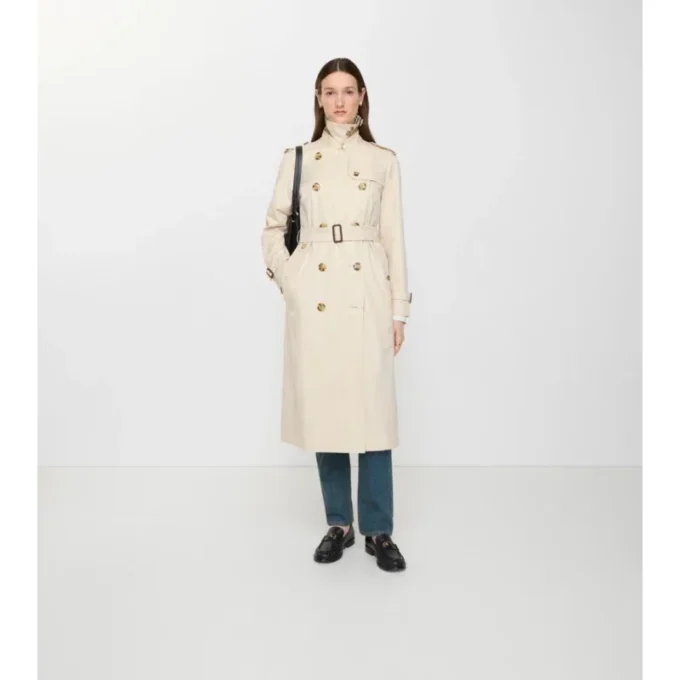 Long Waterloo Tropical Gabardine Trench Coat