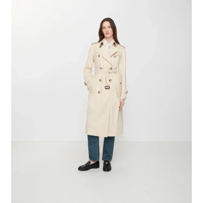 Long Waterloo Tropical Gabardine Trench Coat