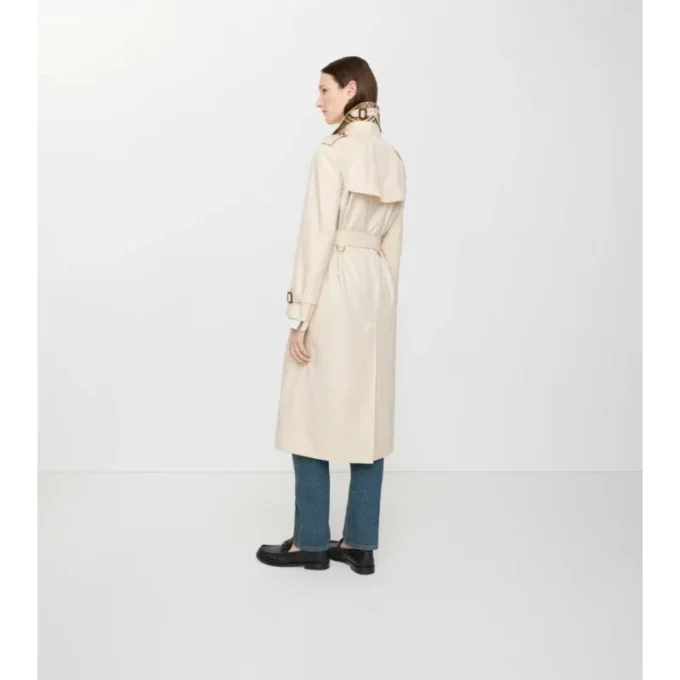 Long Waterloo Tropical Gabardine Trench Coat