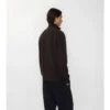 Maglione con mezza zip in misto cashmere