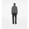 Maglione con mezza zip in misto cashmere
