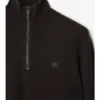 Maglione con mezza zip in misto cashmere