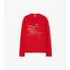 Maglione EKD in lana e cashmere con ricamo a punto croce