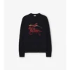 Maglione EKD in lana e cashmere con ricamo a punto croce