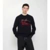 Maglione EKD in lana e cashmere con ricamo a punto croce