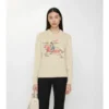 Maglione EKD in lana e cashmere con ricamo a punto croce