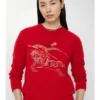 Maglione EKD in lana e cashmere con ricamo a punto croce