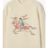 Maglione EKD in lana e cashmere con ricamo a punto croce