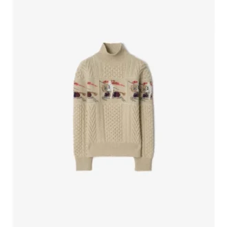 Maglione in lana a maglia Aran EKD