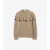 Maglione in lana a maglia Aran EKD