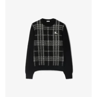 Maglione in lana a quadri