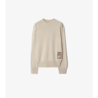 Maglione in lana Check Label