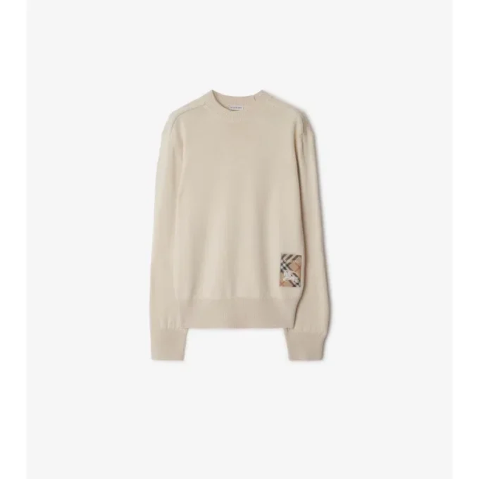 Maglione in lana Check Label