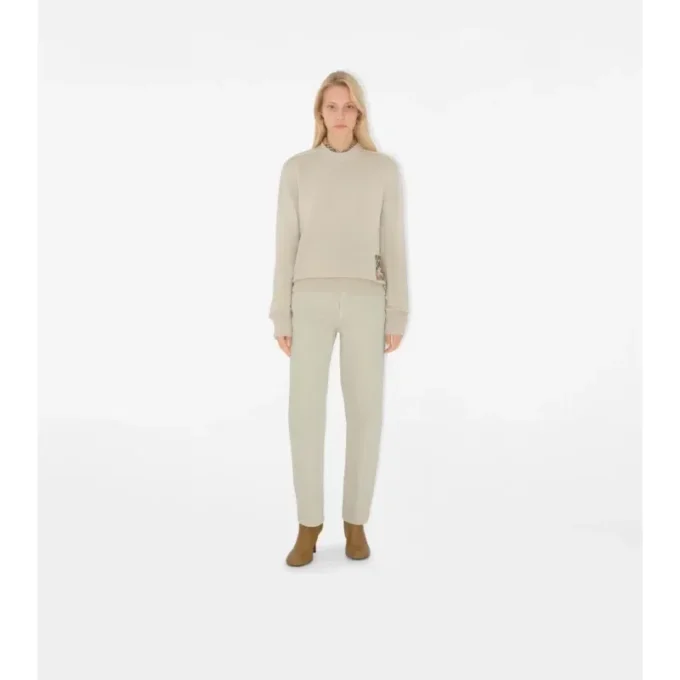 Maglione in lana Check Label