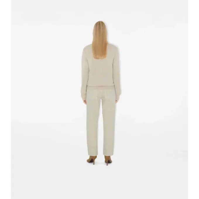 Maglione in lana Check Label