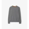 Maglione in lana con bordi a quadri