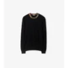 Maglione in lana con bordi a quadri