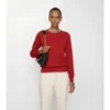 Maglione in lana con bordi a quadri