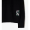 Maglione in lana con etichetta a quadri