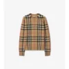 Maglione in lana e cashmere a quadri