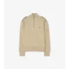 Maglione in lana e cashmere con mezza zip