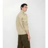 Maglione in lana e cashmere con mezza zip
